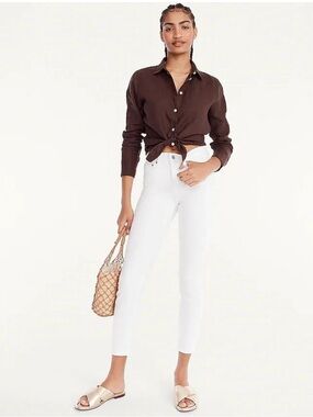 J Crew Jeans 26 Toothpick White